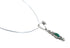 Southwest Turquoise Sterling Silver Snake Chain Necklace Set JX129170